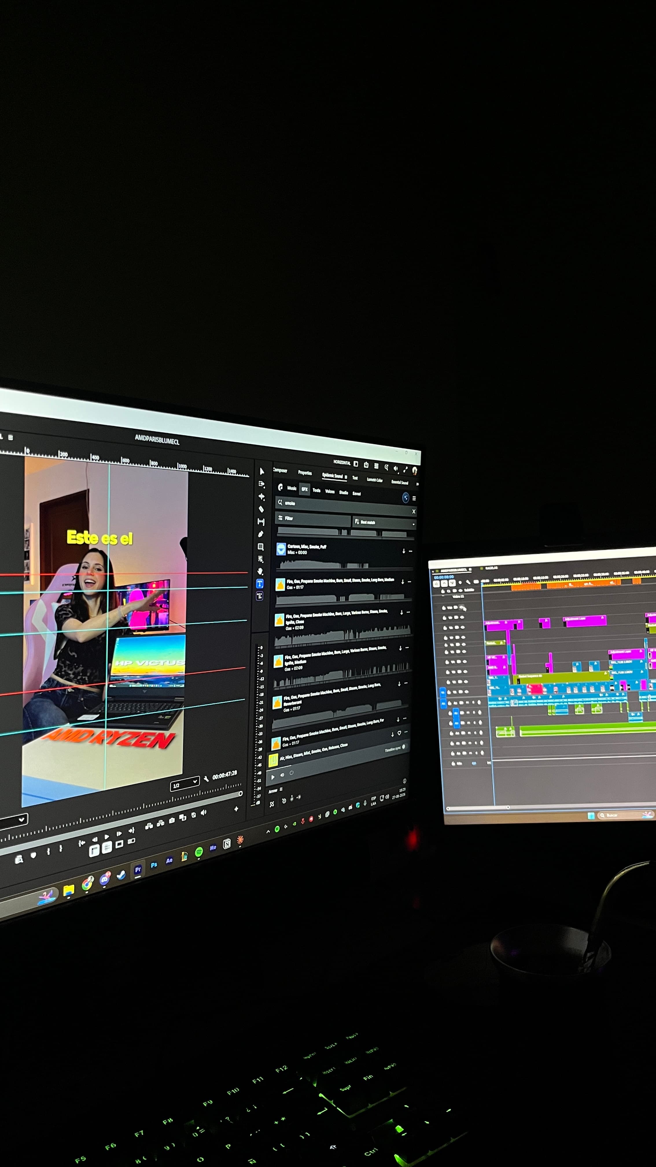 Editando la campaña AMD París de Blumecl en Premiere Pro